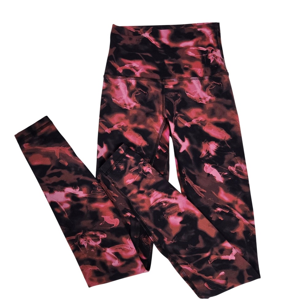 Lululemon Align High Rise Pant 28" Leggings Intensity Pink Blossom Multi Size 0
